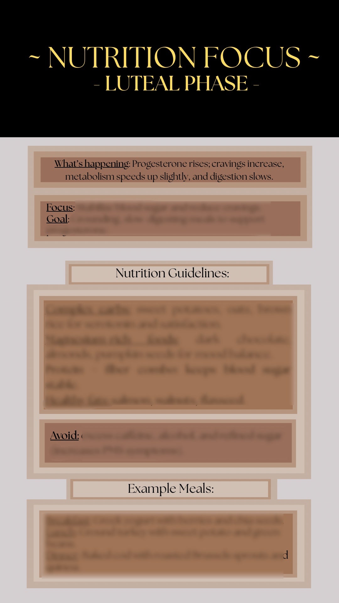 Cycle-Synced Weight Lose Plan "Phase 1"