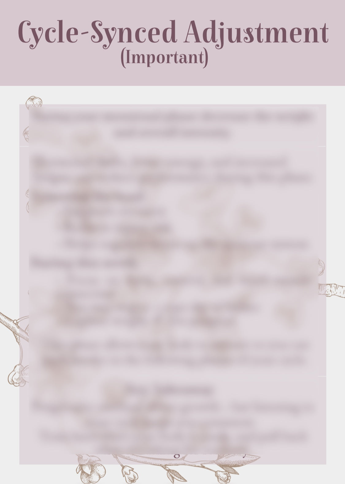 Hourglass Bulk - Cycle Synced Program