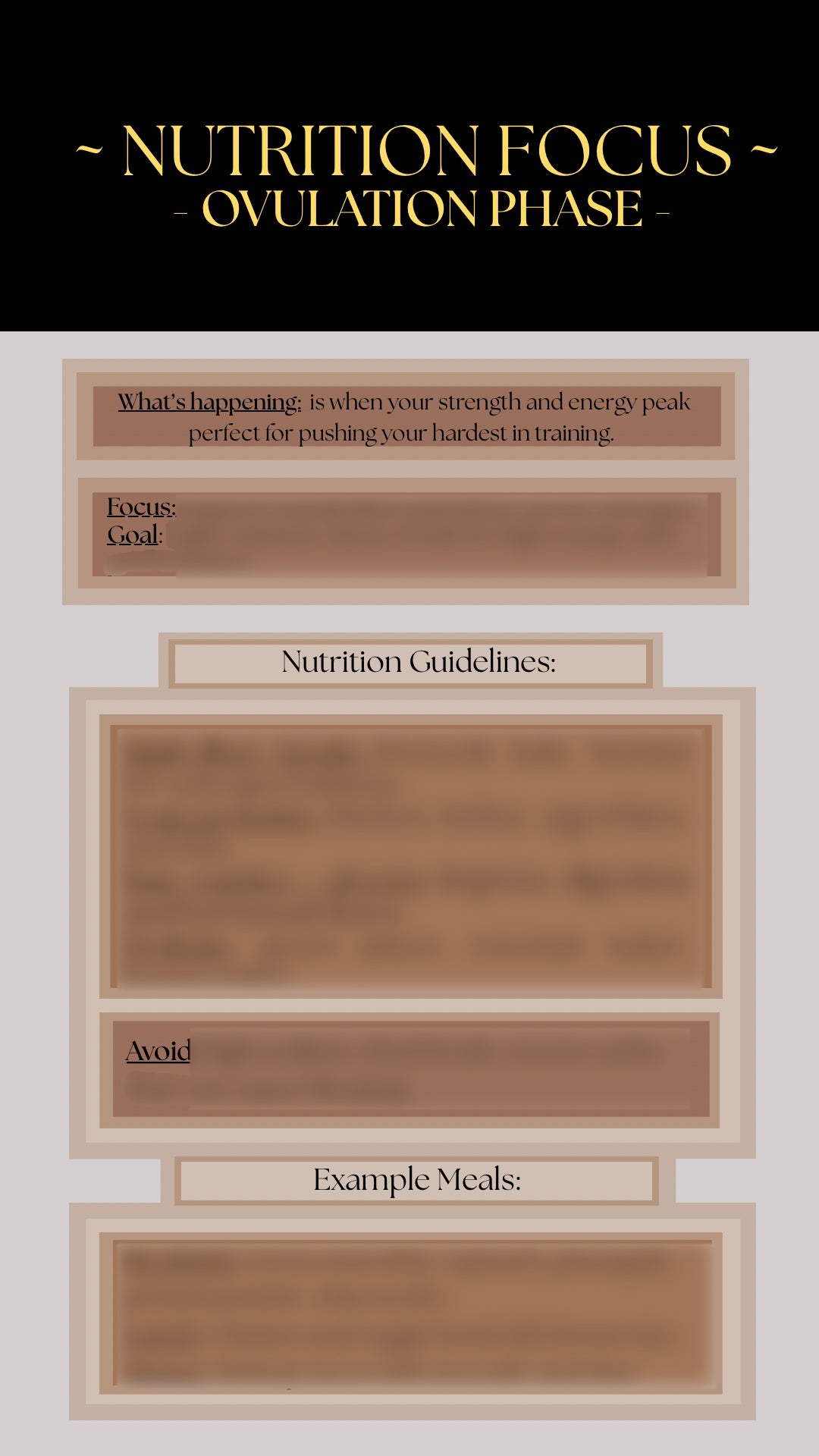 Cycle-Synced Weight Lose Plan "Phase 1"