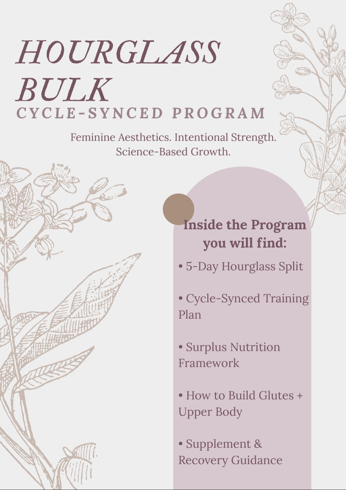 Hourglass Bulk - Cycle Synced Program